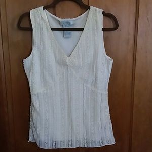 Nine West Cami Cream size Large